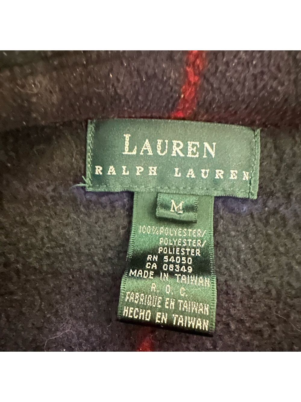 Ralph Lauren Black and Red Plaid Shirt Jacket - Picture 4 of 5
